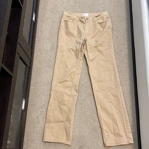 Flawless & super soft khaki jean style pants. A perfect addition to your closet!